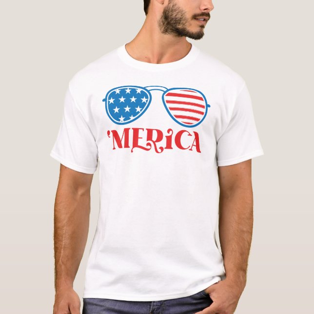 'Merica - 4th of July Design-32042 T-Shirt (Front)