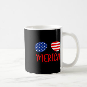 Merica 4th Of July Tee Independence Day Usa Flag Coffee Mug