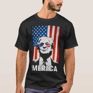 Merica American Flag 4th Of July Murica Patriotic T-Shirt