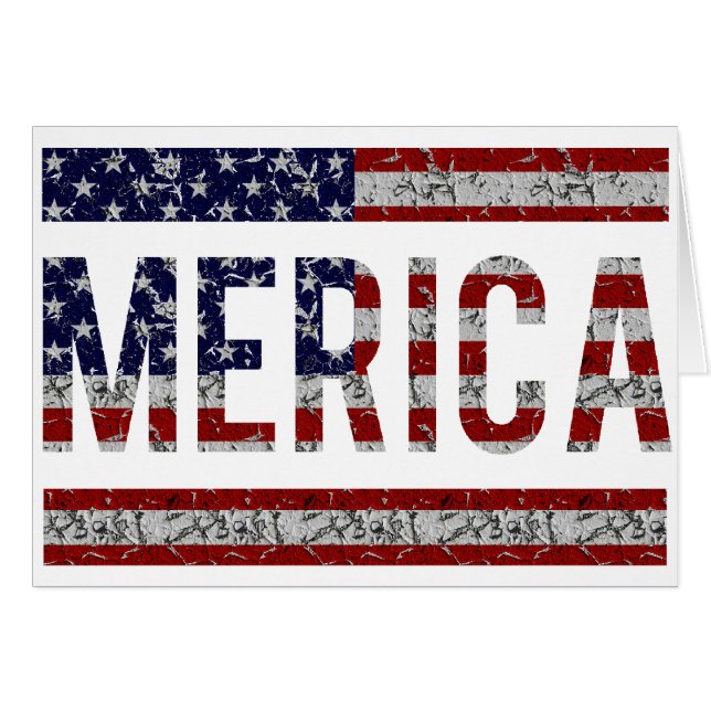 MERICA - American Pride Slang USA Flag (Front Horizontal)