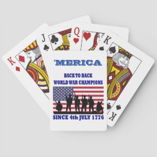 Merica,Back to back world champions Playing Cards