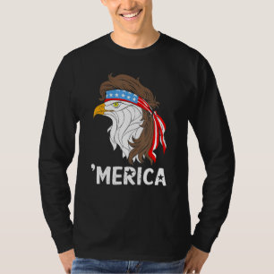 Merica Bald Eagle 4th Of July Patriotic American F T-Shirt