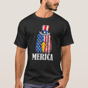 Merica Bald Eagle Independence Day Fourth July 4th T-Shirt
