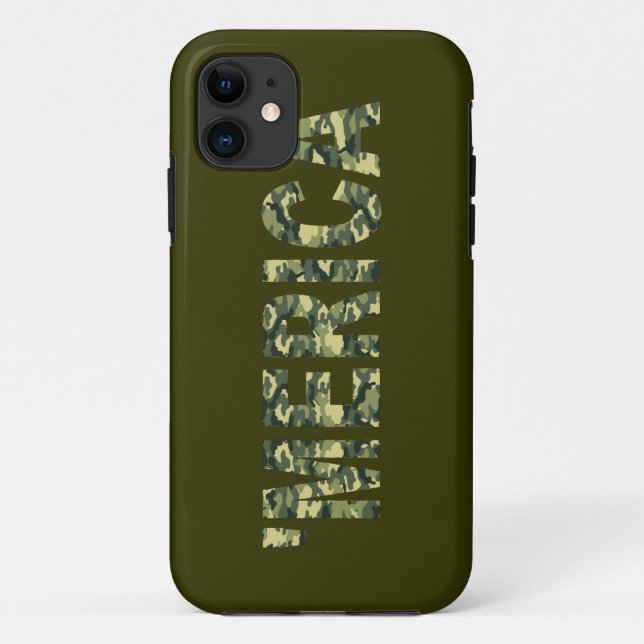 'MERICA Camo iPhone 5 Case (Back)