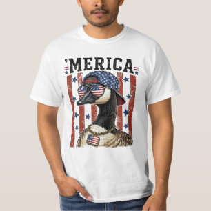 'MERICA Distressed Flag 4th of July T-Shirt