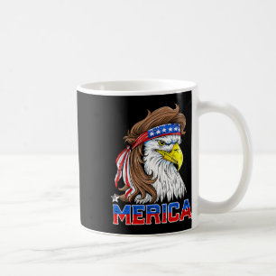 Merica Eagle Mullet 4th Of July Men Women American Coffee Mug