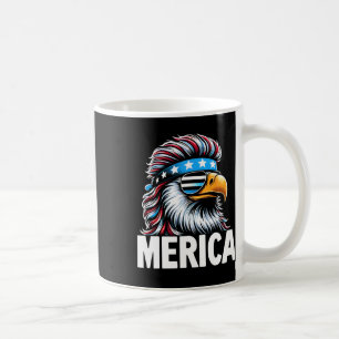 Merica Eagle Mullet Sungles Usa American Flag Eagl Coffee Mug