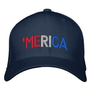 'merica embroidered hat