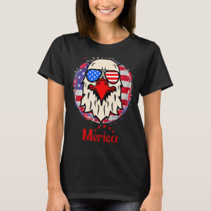 Merica Flag Eagle Glasses 3 T-Shirt