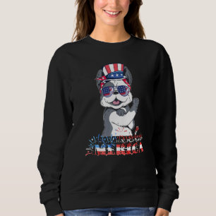 Merica Frenchie Patriotic French Bulldog Dog 4th O Sweatshirt