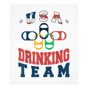 Merica Funny USA Drinking Team Patriotic USA Ameri Photo Print