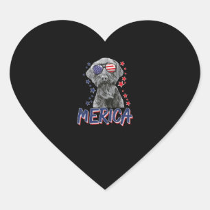 merica giant schnauzer dog 4th of july usa gift heart sticker