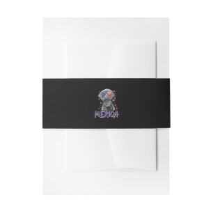 merica giant schnauzer dog 4th of july usa gift invitation belly band