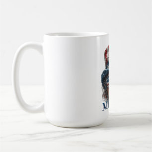 Merica Girl, Fourth of July Glam Girl with Stars Coffee Mug
