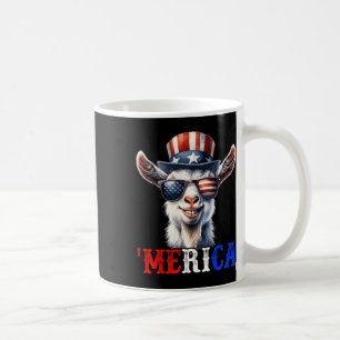 Merica Goat Patriotic 4th Of July Funny Kids Men W Coffee Mug