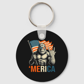 ‘merica Gorilla Flag Sungles Funny Patriotic  Key Ring