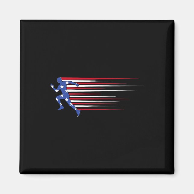 ‘merica Gorilla Flag Sungles Funny Patriotic  Magnet (Front)