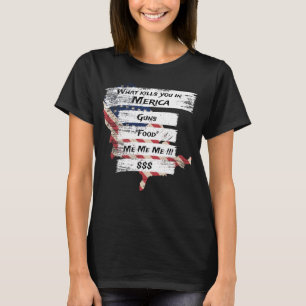 Merica Humour America USA Funny Patriotism T-Shirt