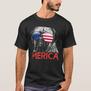 Merica Neapolitan Mastiff American Flag 4th of Jul T-Shirt