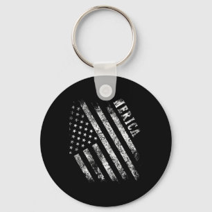 Merica Patriot American Flag Usa 4th Of July Gifts Key Ring