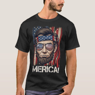 Merica! Patriotic Abraham Lincoln T-Shirt