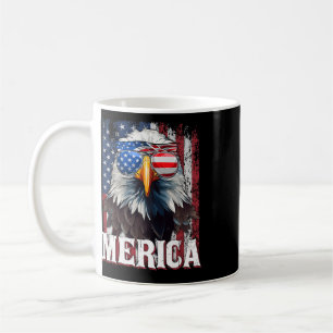 Merica - Patriotic Usa Eagle Of Freedom - 4th Of J Coffee Mug