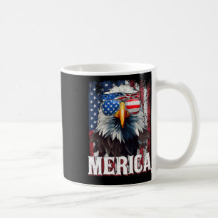 Merica - Patriotic Usa Eagle Of Freedom - 4th Of J Coffee Mug