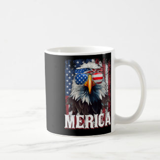 Merica - Patriotic Usa Eagle Of Freedom - 4th Of J Coffee Mug