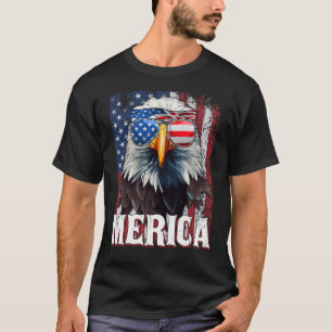 Merica - Patriotic Usa Eagle Of Freedom - 4th Of J T-Shirt