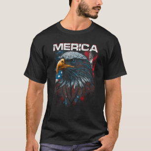 Merica Patriotic USA Eagle Of Freedom 4th of July T-Shirt