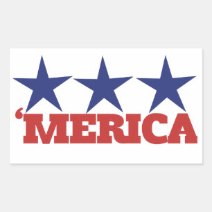 Merica Rectangular Sticker