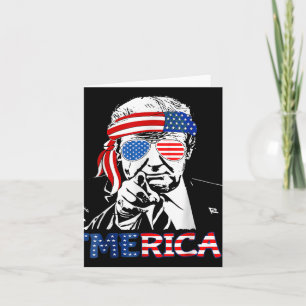Merica Shirt Happy 4th Of July Merica Trump Card