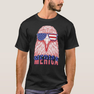 Merica Sunglasses Patriotic Eagle 4th Of July T-Shirt