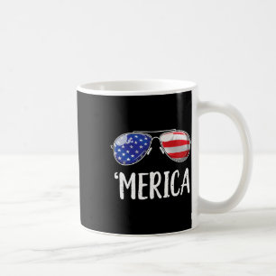 Merica Sungles 4th Of July Men Women Usa American Coffee Mug