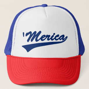'Merica Swoosh Red White & Blue Trucker Hat
