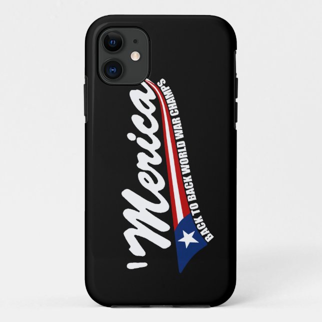 MERICA Swoosh Style World War Champs iPhone 5 Case (Back)