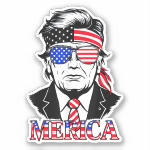'MERICA TRUMP Happy 4th Of July Trump