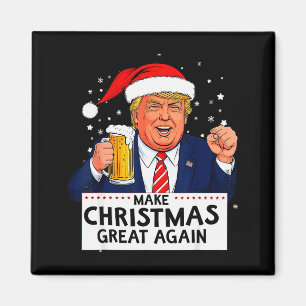 Merica Trump Make Christmas Great Again, Us Flag & Magnet