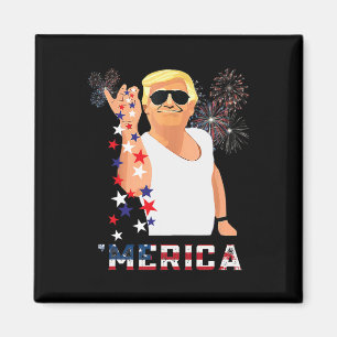 Merica Trump Outfits Merica Usa American Flag Patr Magnet