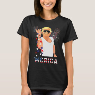 Merica Trump Outfits Merica Usa American Flag Patr T-Shirt