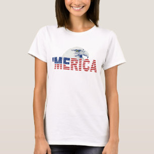 'MERICA U.S. Flag & Bald Eagle T-shirt
