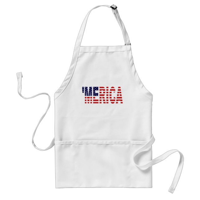 'MERICA US Flag Apron (Front)