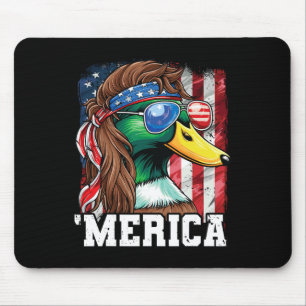 Merica Usa American Flag Patriotic 4th Of July Duc Mouse Pad