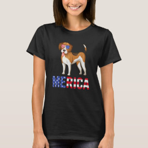 Merica Usa Flag Beagle Dog Sunglasses Patriotic 4t T-Shirt