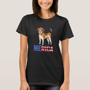 Merica Usa Flag Beagle Dog Sunglasses Patriotic 4t T-Shirt