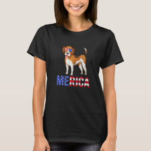 Merica Usa Flag Beagle Dog Sunglasses Patriotic 4t T-Shirt