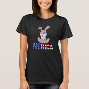 Merica Usa Flag Chihuahua Dog Sunglass Patriotic 4 T-Shirt