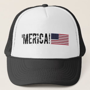 'Merica USA  Flag Hat
