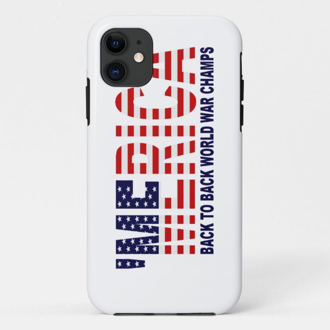 'MERICA World War Champs US Flag iPhone 5 Case (Back)