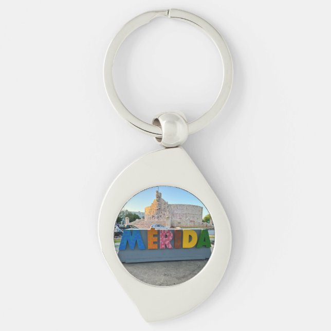 Merida, Mexico - Metal Keychain (Front)